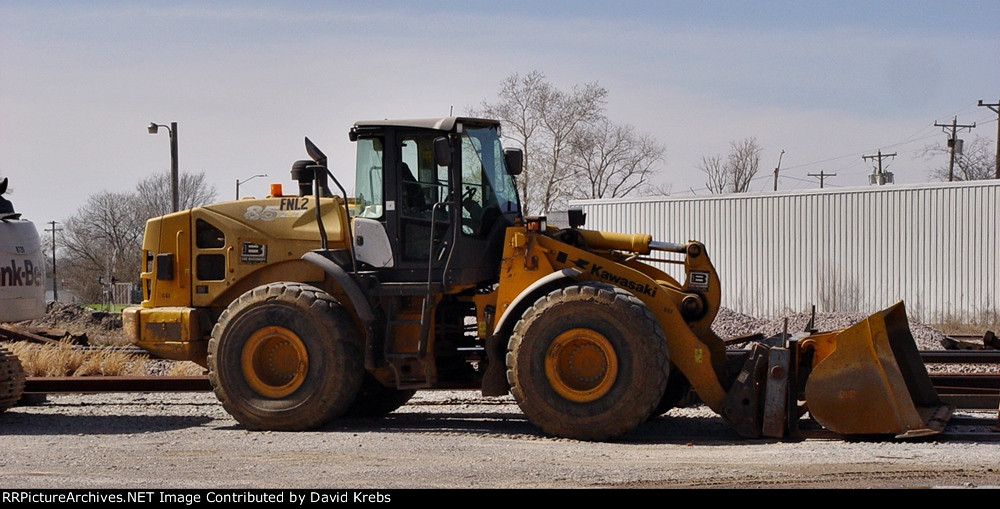 Front end loader/forklift.